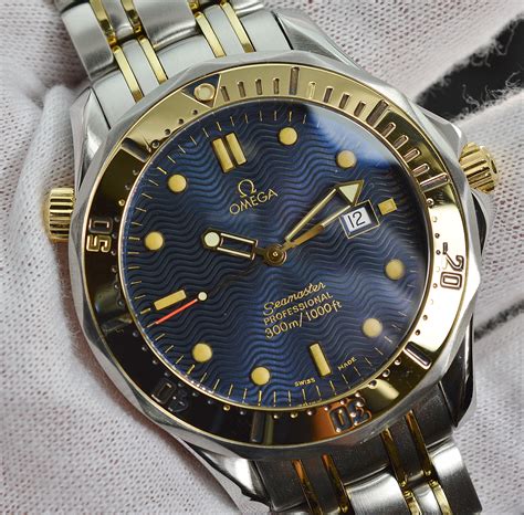 omega seamaster gold silver|Omega Seamaster 300 gold steel.